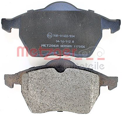 METZGER 1170036 Bremsbelagsatz, Scheibenbremse